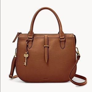 Fossil Ryder Satchel Brown Handbag